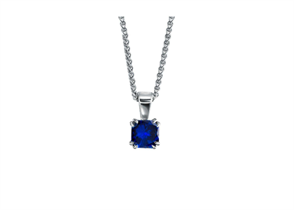 White Gold Plated | Gemstone Pendants